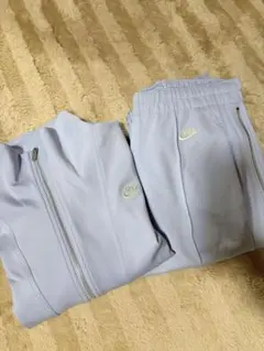 NIKE ハーフジップ ジャージ セットアップ ブルー系 S