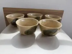 陶器製湯飲み5個セットと急須