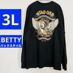 大きいサイズ☆ベティブープ BIKER BETTY ロンT 3L 長袖Tシャツのサムネイル
