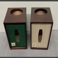 【未使用展示品】ティッシュボックス付きゴミ箱 2個 木製 未使用展示品】ティッシュボックス付きゴミ箱 2個 木製 - メルカリ