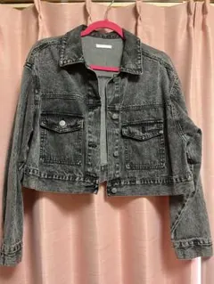 グレー デニムジャケット