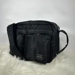 [未使用級] PORTER タンカー ショルダーバッグ 2層 ブラック　L
