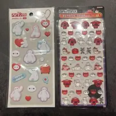 ◼︎限定◼︎ベイマックス (ボンボンドロップミニ有)シール2種セット