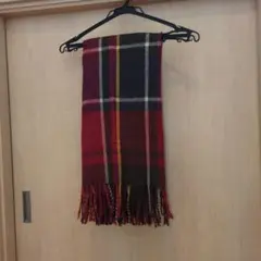 LEPSIM チェック柄マフラー 赤系