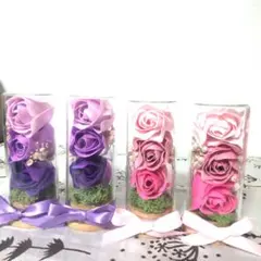 アレンジメントお供え花仏花納骨堂飾りお彼岸敬老の日ギフト２点組ソープフラワー