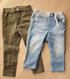 80-90cm 【BabyGap・キムラタン】パンツ2本セット