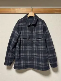 ネイビー系チェックジャケット