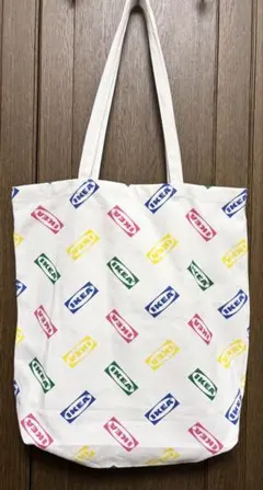 IKEA イケア トートバッグ エコバッグ カラフルロゴのサムネイル