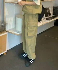 【ユニセックス】ナイロンカーゴパンツ(セットアップ対応)
