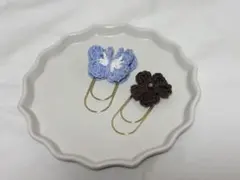 saving クリップ　バインダー貯金　蝶々&花　2点セットペースクリップ