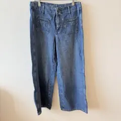 OLD NAVY ライトブルー デニムパンツ　ハイウエスト　トレンド