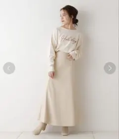 【Chico】レザーロングフレアスカート