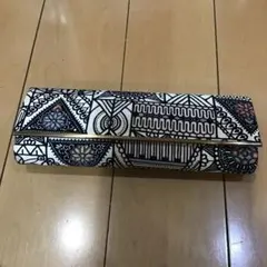 クラッチバッグ　レトロプリント　昭和レトロ　未使用