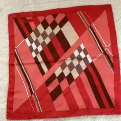 美品　Pierre Cardin 幾何学模様 シルクスカーフ