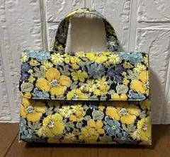 持ち手付きバックインバッグ　＊リバティ生地＊ ハンドメイド