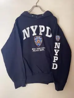 No.5395 NYPD パーカー L / ニューヨーク市警 ストリート 古着