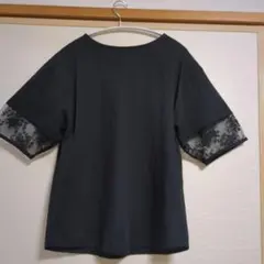 HK WORKS LONDON 袖レース切替カットソー ブラック Mのサムネイル