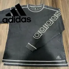 【adidas】 ロンT ロゴ入り