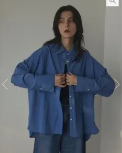 BLACK BY MOUSSY ナイロン ビッグ シャツ 試着のみのサムネイル