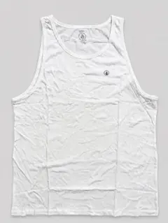 新品タグ付き VOLCOM タンクトップ XL ホワイト ワンポイントロゴ 白のサムネイル