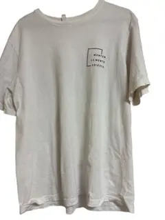 BELVA プリント ホワイト Tシャツ XL