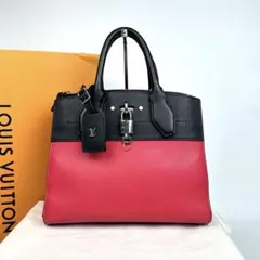 美品 ルイヴィトン シティ スティーマーPM M54315 ハンドバッグ レザー