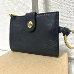 【人気✨美品/3way】イルビゾンテ　キーケース　キーリング　小銭入　黒　レザーのサムネイル