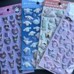 サンリオ ぷくっとシール 4セット ダイソー
