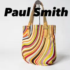 Paul Smith トートバッグ マルチストライプ カラフル ポールスミス