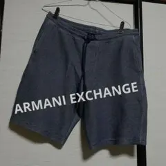 A|X ストライプ柄 ダークブルー ショートパンツ