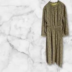 【ハニーズ コルザ】ロングワンピース マキシ丈 長袖 花柄 Mサイズ