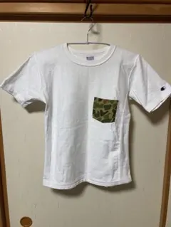 Champion Reverse Weave T-Shirt 迷彩ポケット