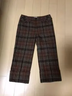 チェックパンツ