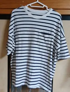 GAP ボーダー柄 ポケット付 Tシャツ Mサイズ 綿100%