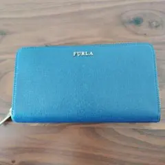 FURLA ネイビー 長財布