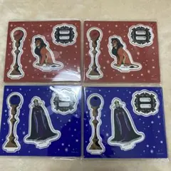 ディズニー　ヴィランズ　E賞　アクリルスタンド　4個セット