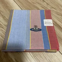【未使用】Vivienne Westwood ストライプハンカチ　日本製