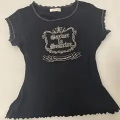 y2k tシャツ　平成ギャル　くびれtシャツ　グランジ