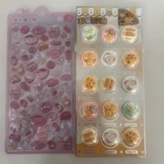 3Dスイーツ・食べ物モチーフシールセット