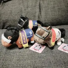 新品 武豊展 アイドルホースぬいぐるみS 金サイン入り 3点セット 入場