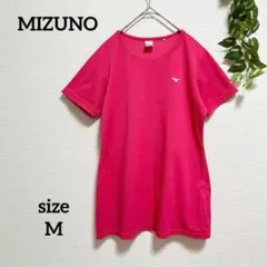 MIZUNO 半袖Tシャツ 速乾 M スポーツ ウォーキング 運動 ピンクのサムネイル