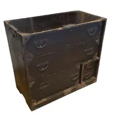 古道具 箪笥 2段 鉄金具 抽斗 - メルカリ