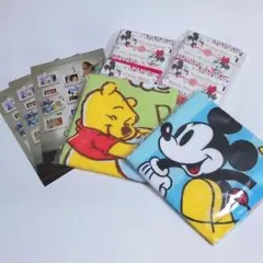 第一生命 ミッキーマウス プーさん タオル2枚セット ディズニーセット売り