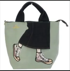 mis zapatos　3way トート　ショルダー　リュック　グリーン　花柄のサムネイル