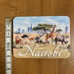 ケニア 立体マグネット ナイロビ お土産 野生動物 都市 街並み 高層ビル