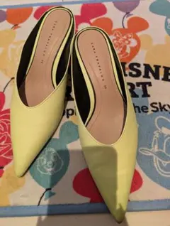 杏仁さま専用　ZARAイエローポインテッドトゥミュール