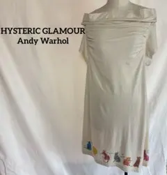 ヒステリックグラマーAndy Warhol 猫柄オフショルダーチュニック ワンピのサムネイル