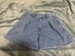 デニムブルー ハーフパンツ