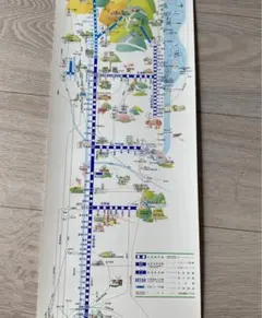 鉄道部品】小田急電鉄 路線図 停車駅のご案内 車内掲出用 海側・山側