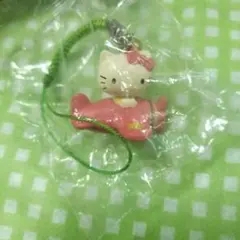 ★ハローキティ 飛行機 ストラップ★